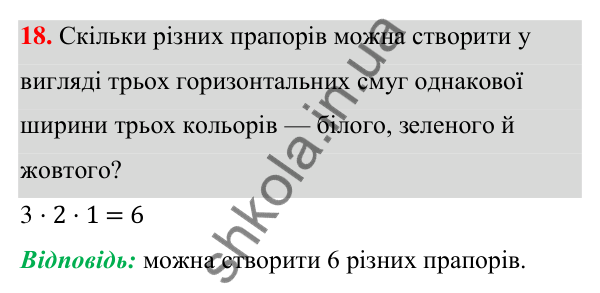 ГДЗ Алгебра 7 клас Тарасенкова 2024 — повторення розділу 6. завдання 18, Розділ 6. Елементи стохастики
