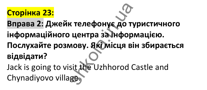 p23-s-ex2 Відповідь до вправи 2, сторінка 23 (говоріння) - ГДЗ Англійська мова 7 клас Коста 2024