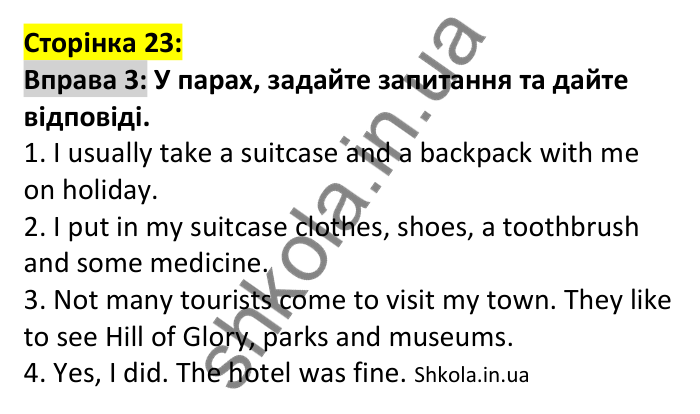 p23-v-ex3 Відповідь до вправи 3, сторінка 23 (лексика) - ГДЗ Англійська мова 7 клас Коста 2024