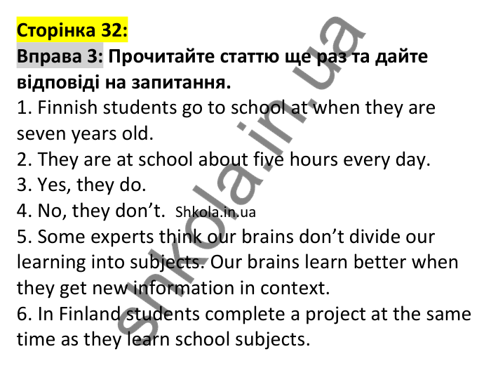 p32-ex3 Відповідь до вправи 3, сторінка 32 - ГДЗ Англійська мова 7 клас Коста 2024