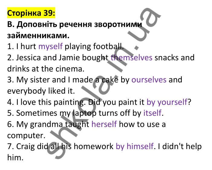 Відповідь до завдання B, сторінка 39 - ГДЗ Англійська мова 7 клас Мітчелл 2024 робочий зошит. Full Blast Plus 7 Workbook