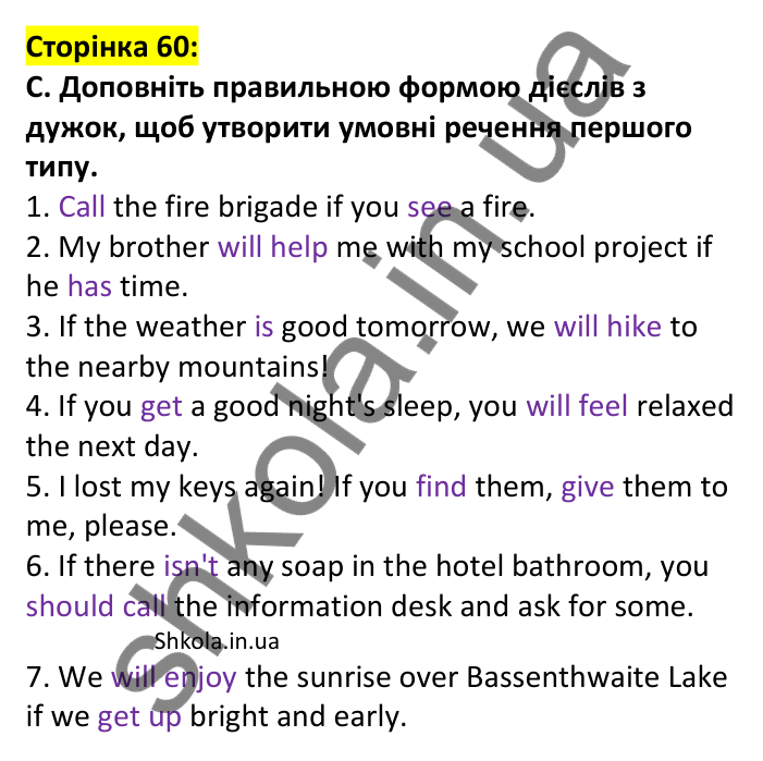 Відповідь до завдання C, сторінка 60 - ГДЗ Англійська мова 7 клас Мітчелл 2024 робочий зошит. Full Blast Plus 7 Workbook