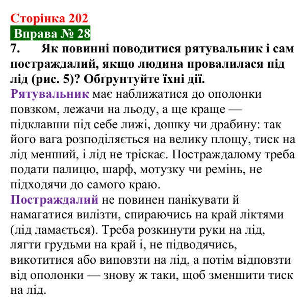 Відповідь до вправи № 28, завдання 7 (с. 202) з фізики для 7 класу (Бар’яхтар, 2024): Тиск твердих тіл. Сила тиску