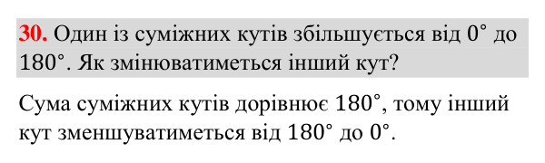 Завдання 30 (повторення вивченого) Відповідь до завдання 30 (с. 244) з повторення вивченого з геометрії для 7 класу (Бурда, 2024): Взаємне розміщення прямих на…