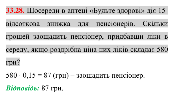 Відповідь до завдання 33.28 (с. 18) з математики для 7 класу (Істер, 2024): Розкладання многочленів на множники за допомогою…