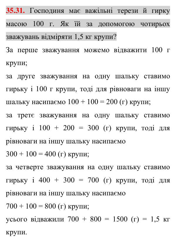 Завдання 35.31 Відповідь до завдання 35.31 (с. 28) з математики для 7 класу (Істер, 2024): Розкладання на множники різниці квадратів двох…