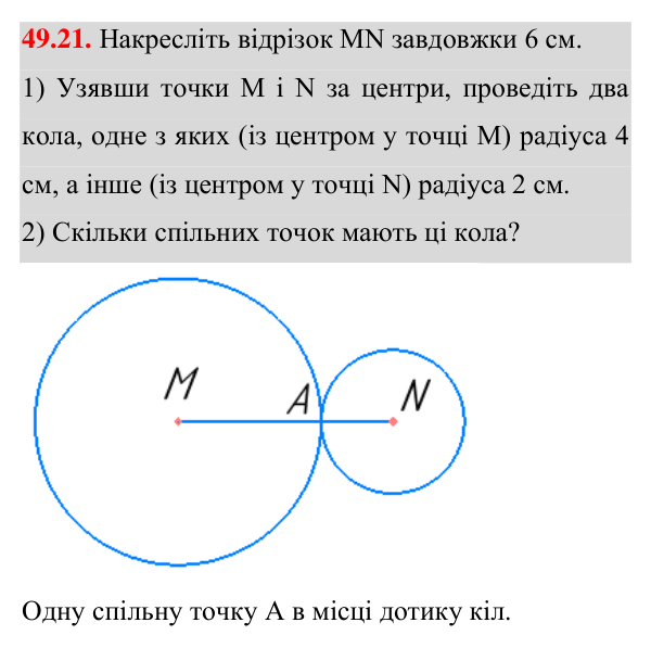 Відповідь до завдання 49.21 (с. 146) з математики для 7 класу (Істер, 2024): Центральні та вписані кути
