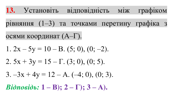 Відповідь до завдання 13 (с. 206) домашньої самостійної роботи № 11 з математики для 7 класу (Істер, 2024)