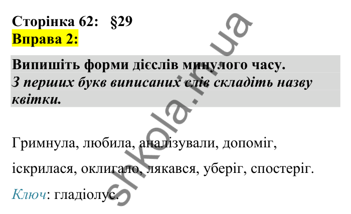 Відповідь до вправи 2 сторінка 62 ГДЗ Українська мова 7 клас Авраменко 2024