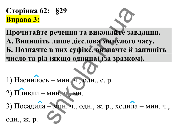 Відповідь до вправи 3 сторінка 62 ГДЗ Українська мова 7 клас Авраменко 2024