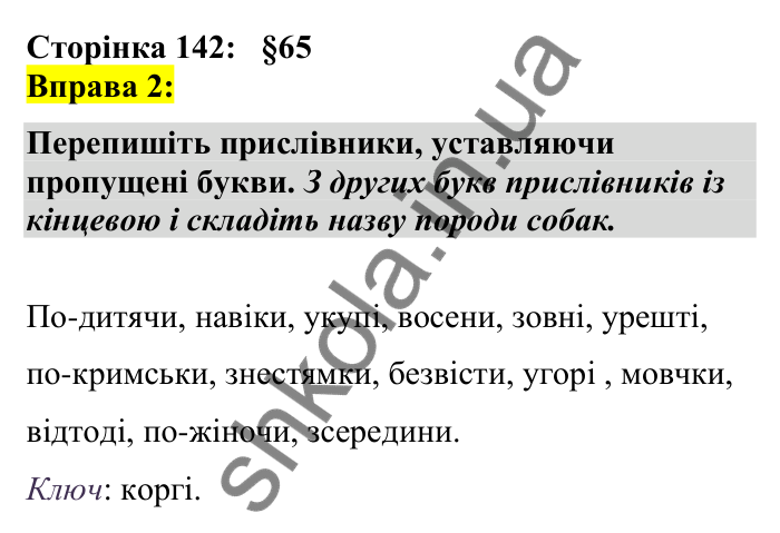 Відповідь до вправи 2 сторінка 142 ГДЗ Українська мова 7 клас Авраменко 2024