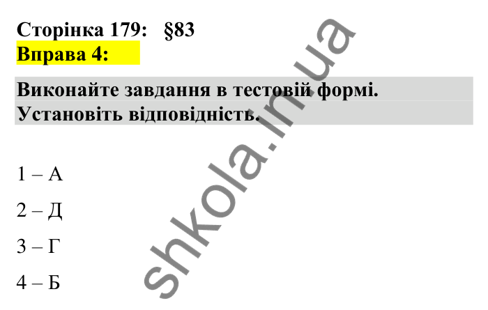 Відповідь до вправи 4 сторінка 179 ГДЗ Українська мова 7 клас Авраменко 2024