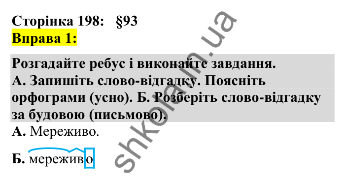 Відповідь до вправи 1 сторінка 198 ГДЗ Українська мова 7 клас Авраменко 2024