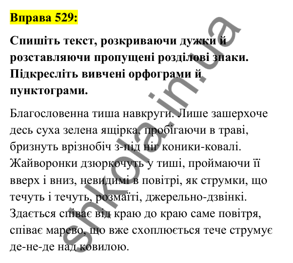 Вправа 529 Відповідь до вправи 529 (с. 229) з української мови для 7 класу (Заболотний, 2024): Узагальнення та систематизація вивченого