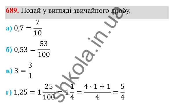 ГДЗ Алгебра 8 клас Бевз 2025 — завдання 689, § 14. Числові множини