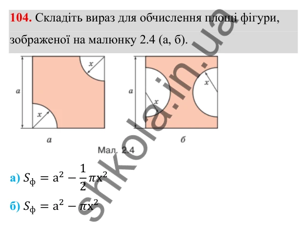 ГДЗ Алгебра 8 клас Бевз 2025 — завдання 104, § 2. Основна властивість дробу