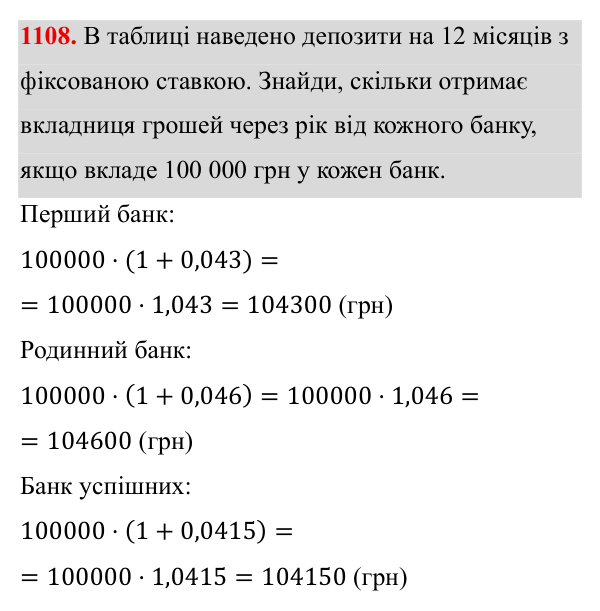 Завдання 1108 ГДЗ Алгебра 8 клас Бевз 2025 — завдання 1108, § 21. Квадратний тричлен