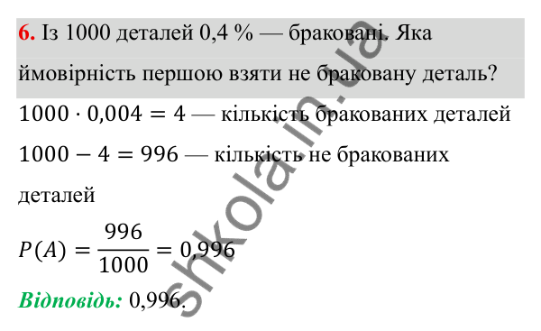 ГДЗ Алгебра 8 клас Бевз 2025 — завдання 6, типові завдання до тематичного оцінювання №7