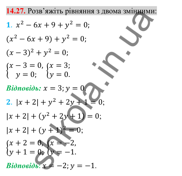 Відповідь до завдання 14.27 (с. 122) з алгебри для 8 класу (Істер, 2025): Арифметичний квадратний корінь