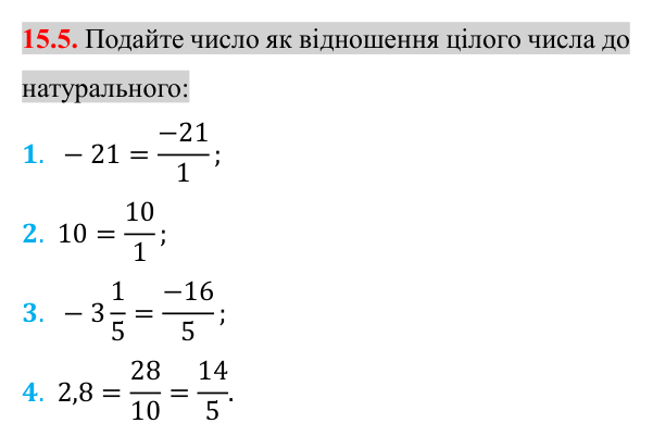 Завдання 15.5 Відповідь до завдання 15.5 (с. 127) з алгебри для 8 класу (Істер, 2025): Множина. Числові множини