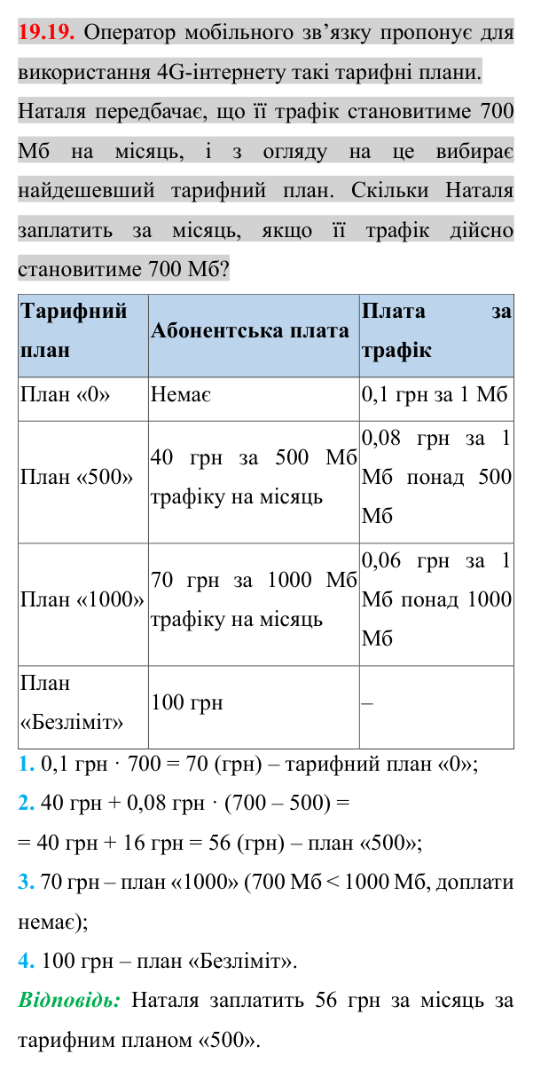 Завдання 19.19 Відповідь до завдання 19.19 (с. 156) з алгебри для 8 класу (Істер, 2025): Функція y = √x, її графік і властивості
