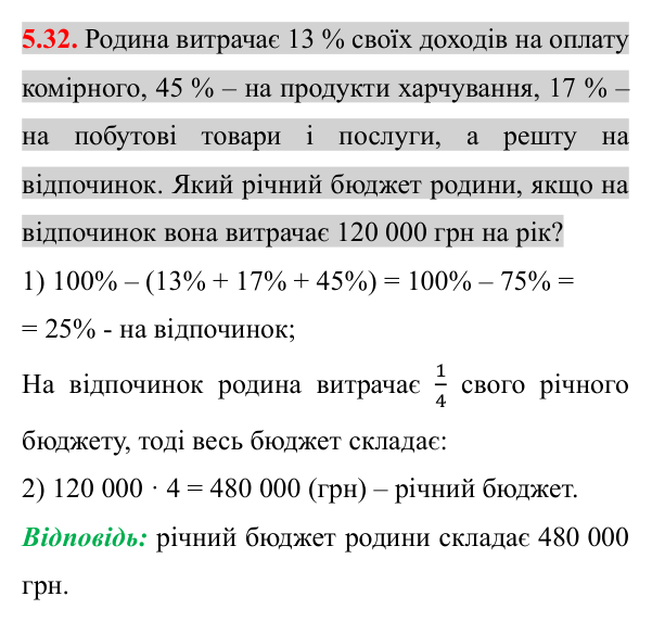 Завдання 5.32 Відповідь до завдання 5.32 (с. 49) з алгебри для 8 класу (Істер, 2025): Множення дробів. Піднесення дробу до степеня