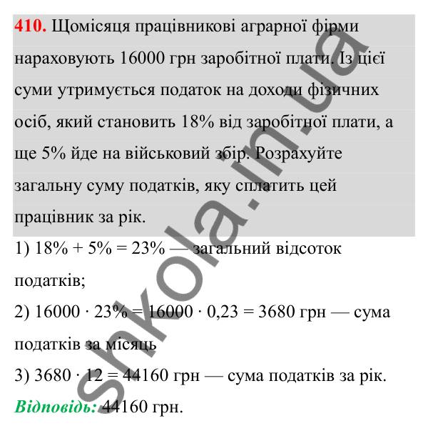 Відповідь до завдання 410 з алгебри для 8 класу (Мерзляк, 2025): 12. Квадратні корені...