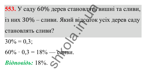 Відповідь до завдання 553 з алгебри для 8 класу (Мерзляк, 2025): 16. Тотожні перетворення виразів...