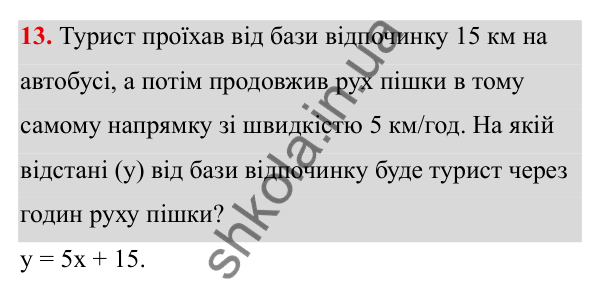 ГДЗ Алгебра 8 клас Тарасенкова 2025 — завдання 13, Функції