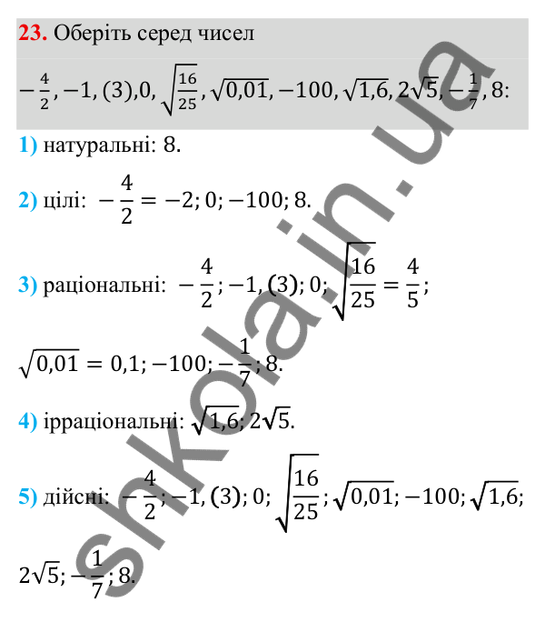 Повторення. Завдання 23 ГДЗ Алгебра 8 клас Тарасенкова 2025 — повторення. завдання 23, Задачі і вправи для повторення