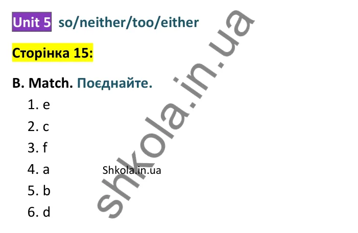 Відповідь до завдання B, сторінка 15 - ГДЗ Англійська мова 8 клас Мітчелл 2025 граматика. Full Blast Plus 8 Grammar