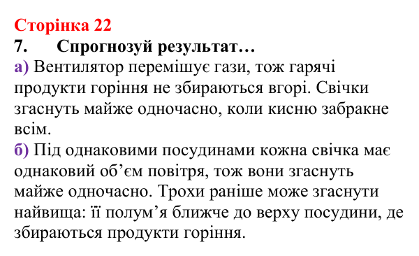 Відповідь до завдання 7 (с. 22) з хімії для 8 класу (Лашевська, 2025): 2. [Пере]Відкриваємо закони збереження