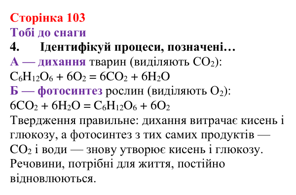 Відповідь до завдання 4 (с. 103) з хімії для 8 класу (Ярошенко, 2025): Озон. Колообіг Оксигену в природі