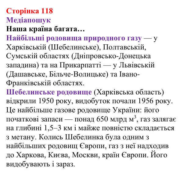 Відповідь до рубрики «Медіапошук» (с. 118) з хімії для 8 класу (Ярошенко, 2025): Метан CH4 як паливо, біогаз та парниковий...