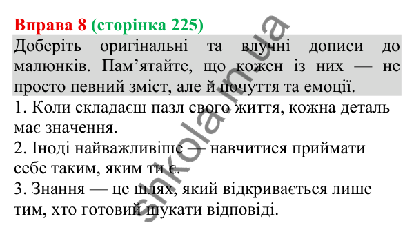 Відповідь до вправи 8 (с. 225) з української мови для 8 класу (Голуб, 2025): Блог
