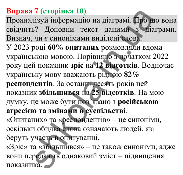 Відповідь до вправи 7 (с. 10) з української мови для 8 класу (Онатій, 2025): Мова – маркер безпеки державних кордонів