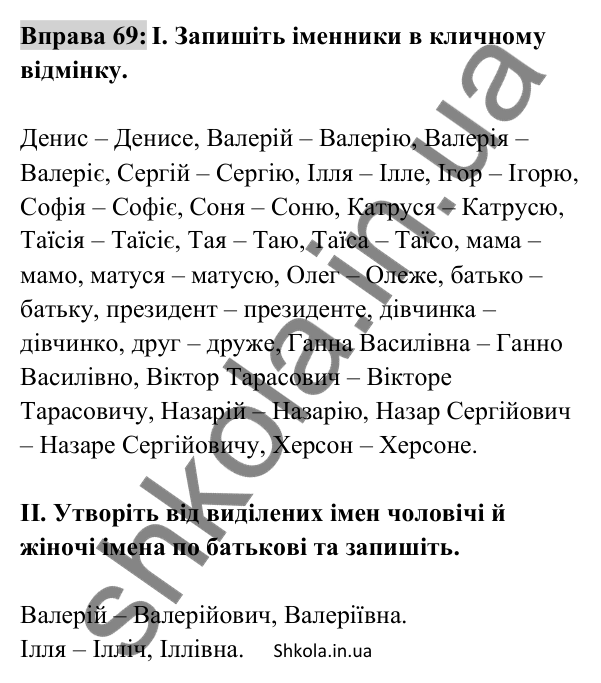 Відповідь до вправи 69 (с. 27) з української мови для 8 класу (Заболотний, 2025): Граматичні помилки