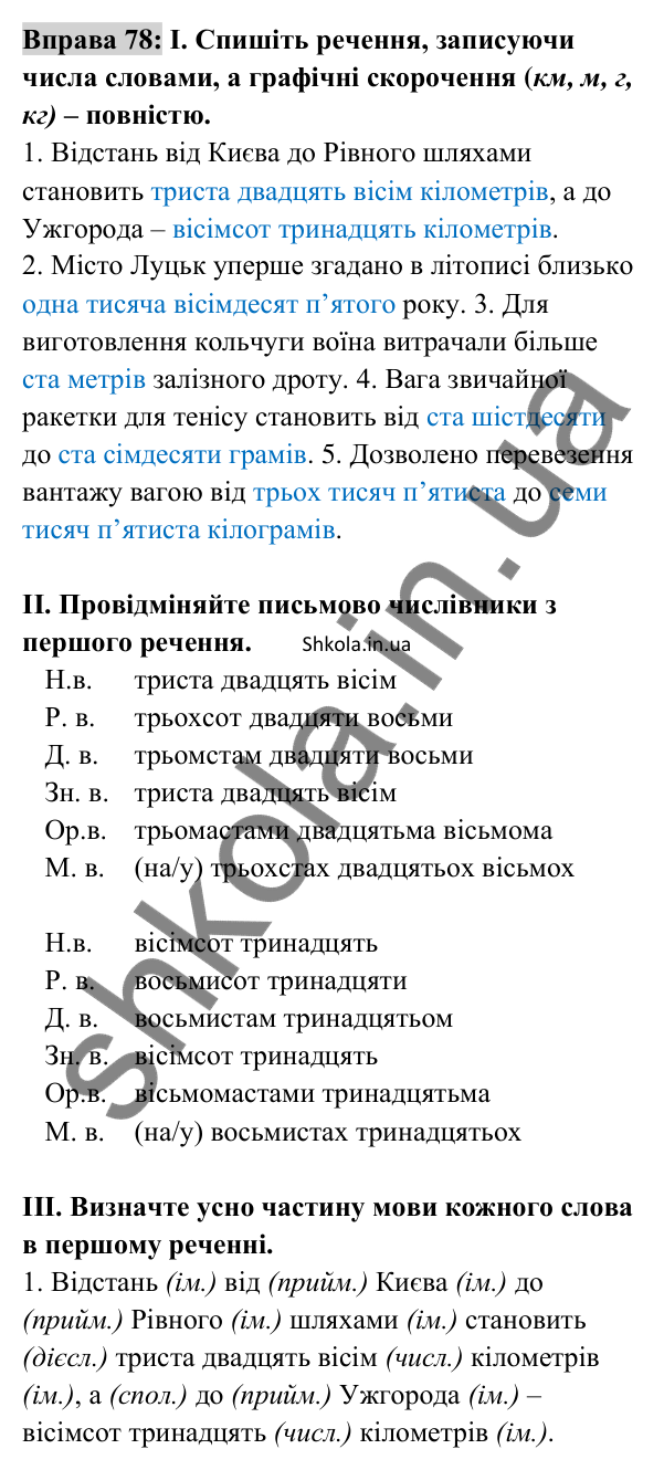 Відповідь до вправи 78 (с. 29) з української мови для 8 класу (Заболотний, 2025): Граматичні помилки