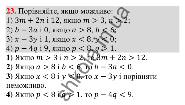 Відповідь до завдання 23 (с. 64) для повторення розділу 1 з алгебри для 9 класу (Істер, 2026)