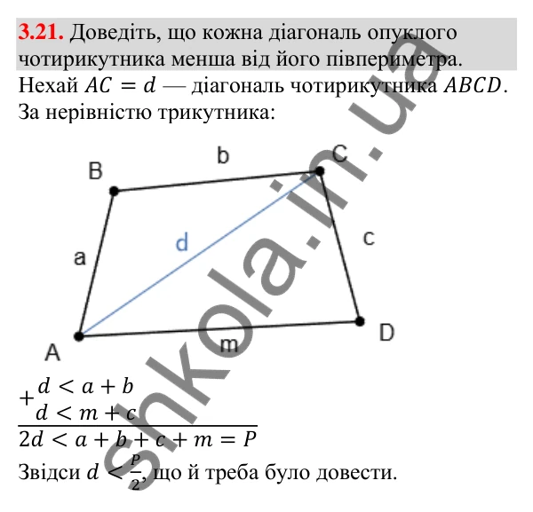 Відповідь до завдання 3.21 (с. 27) з алгебри для 9 класу (Мерзляк, 2026): Дії з нерівностями