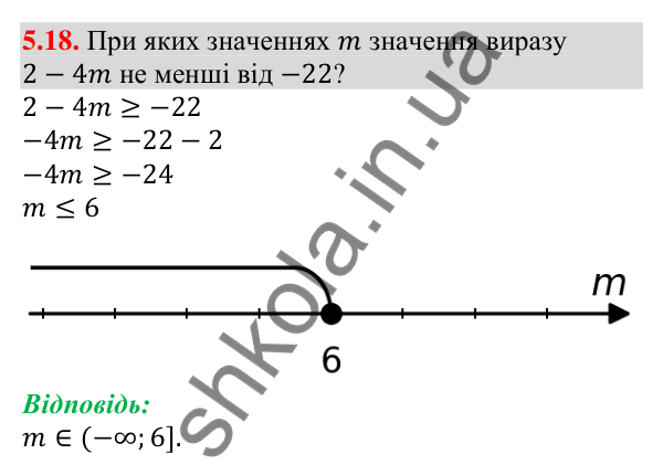 Завдання 5.18 Відповідь до завдання 5.18 (с. 42) з алгебри для 9 класу (Мерзляк, 2026): Числові проміжки