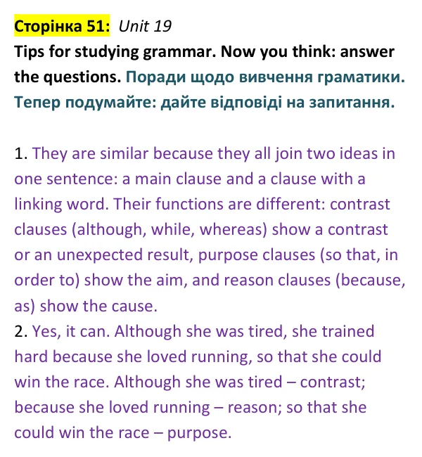 Відповідь до рубрики Tips for studying grammar, Unit 19, сторінка 51 - ГДЗ Англійська мова 9 клас Робінсон 2026 граматика. Prepare 9 Grammar