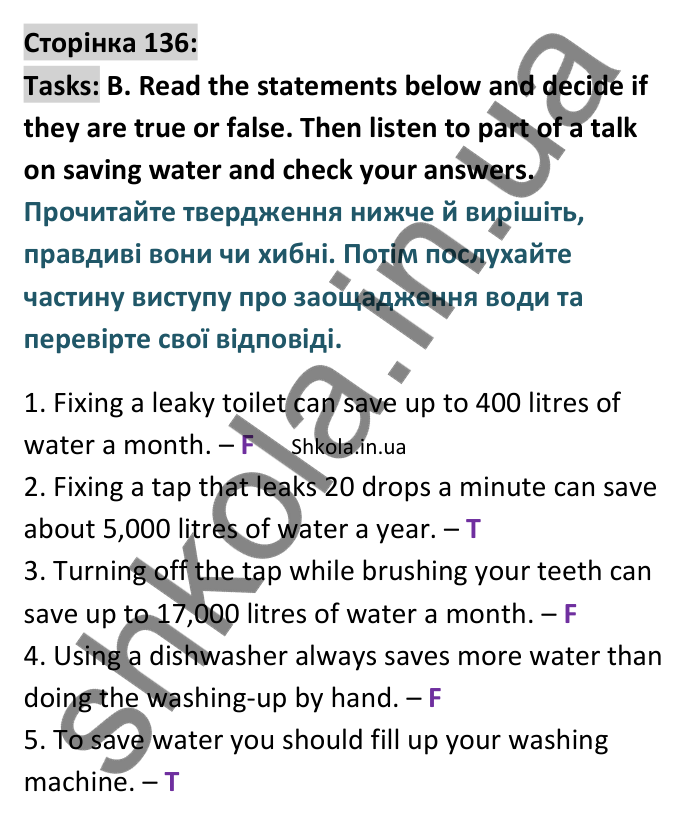 Відповідь до вправи Tasks B сторінка 136 - ГДЗ Англійська мова 9 клас Мітчелл 2026. Full Blast Plus 9. Students book