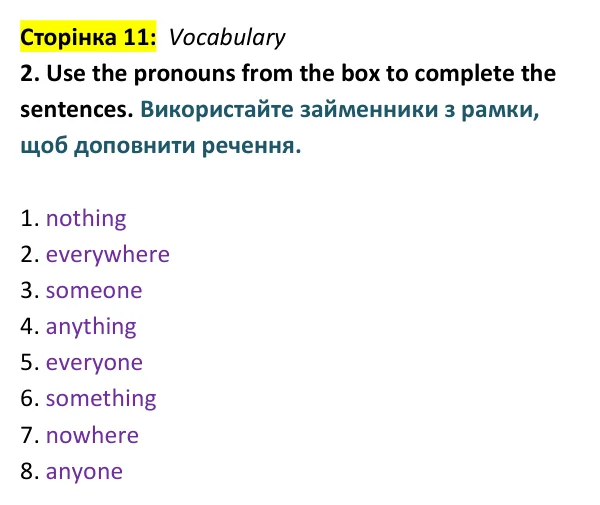 Відповідь до вправи 2 (лексика) тесту Unit 6 Test A, сторінка 11 - ГДЗ Англійська мова 9 клас Тіліуїн 2026 тести. Prepare 9 Test Book
