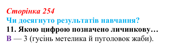 Відповідь до завдання «Чи досягнуто результатів навчання?» 11 (с. 254) з біології для 9 класу, Андерсон 2026: Чи досягнуто...