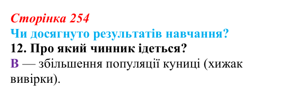 Відповідь до завдання «Чи досягнуто результатів навчання?» 12 (с. 254) з біології для 9 класу, Андерсон 2026: Чи досягнуто...