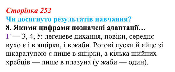 Відповідь до завдання «Чи досягнуто результатів навчання?» 8 (с. 252) з біології для 9 класу, Андерсон 2026: Чи досягнуто...