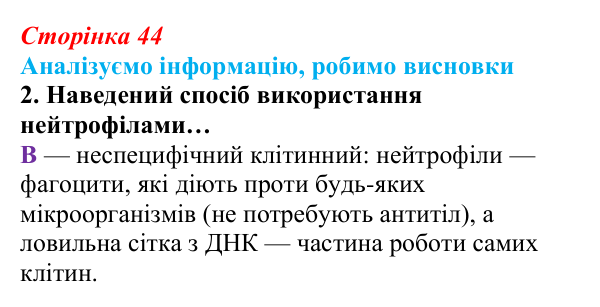 Відповідь до завдання «Аналізуємо інформацію» 2 (с. 44) з біології для 9 класу, Андерсон 2026: Аналізуємо інформацію...