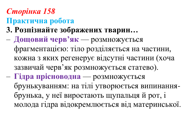 Відповідь до завдання практичної роботи 3 (с. 158) з біології для 9 класу, Андерсон 2026: Практична робота. Характеристика...