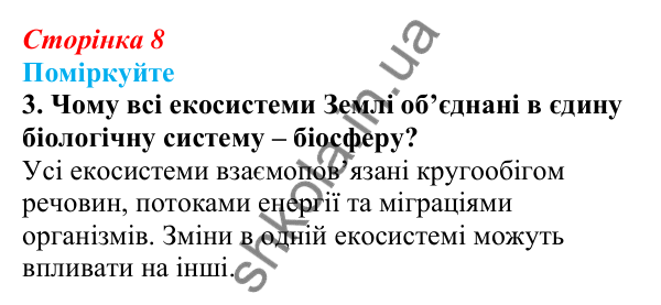 Відповідь до «Поміркуйте» 3 § 2 (с. 8) з біології для 9 класу (Балан, 2026): Рівні організації живого